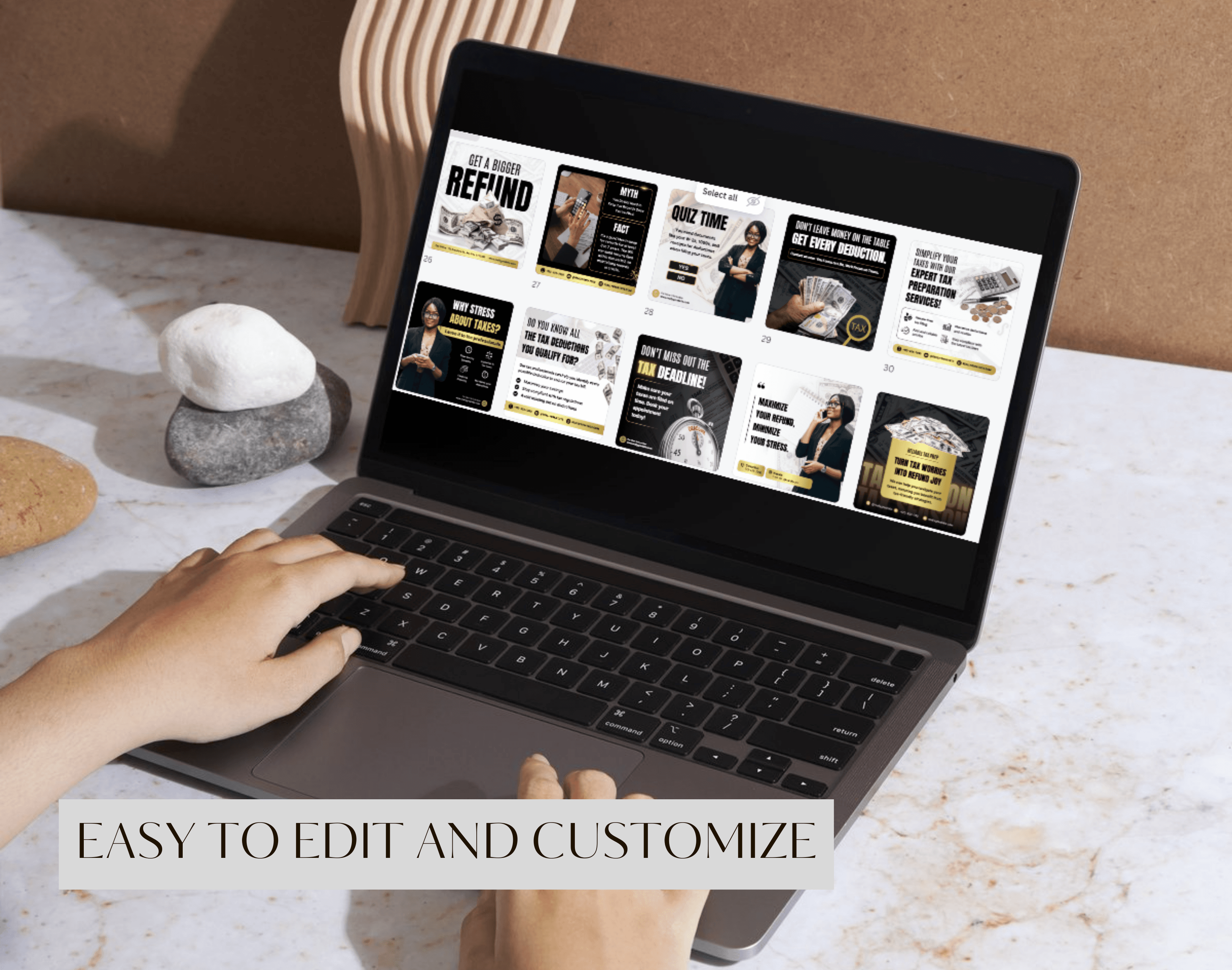 Tax return tax filing Tax Preparation social media post templates (7)