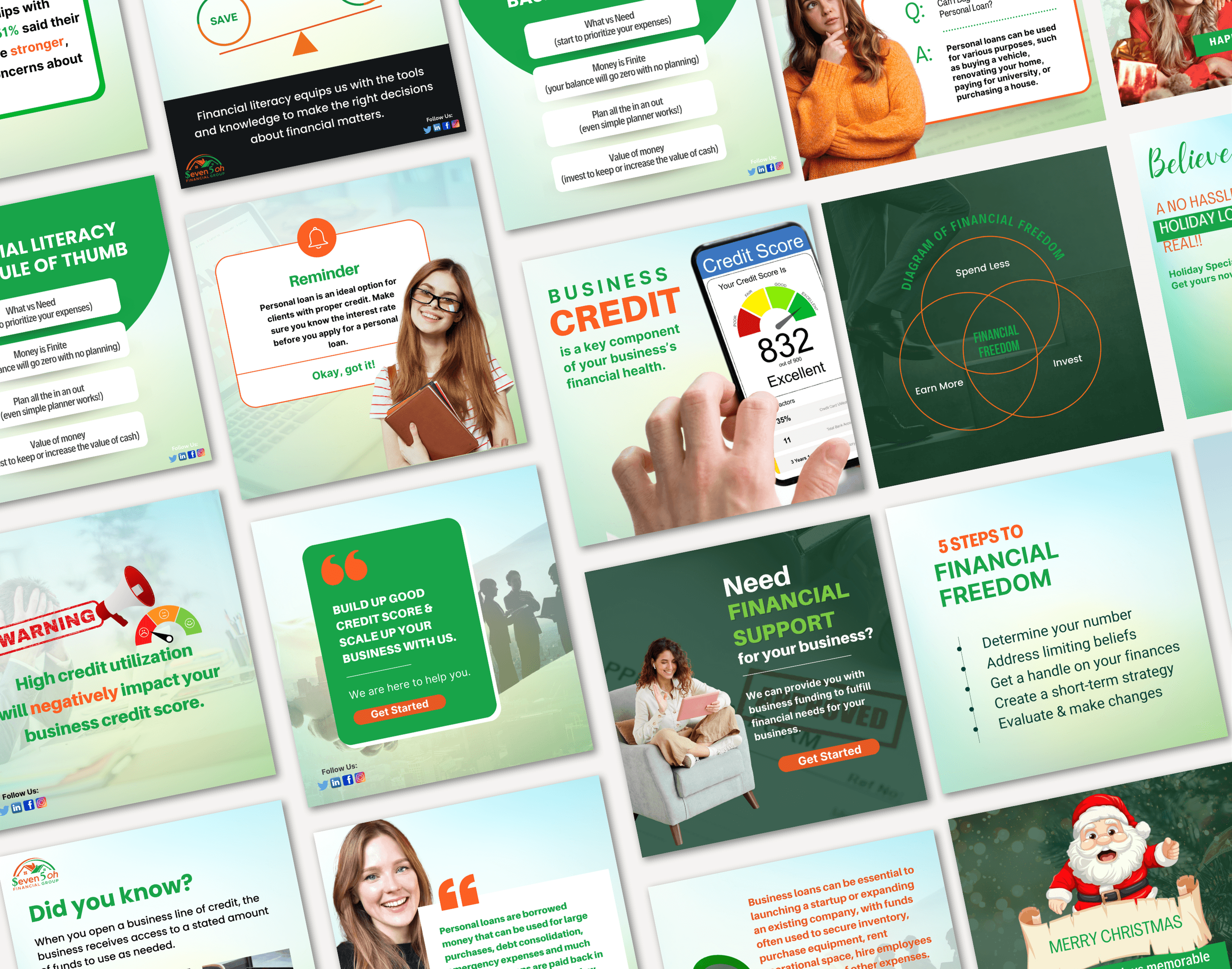 Credit repair and personal loan social media canva Instagram templates (3)